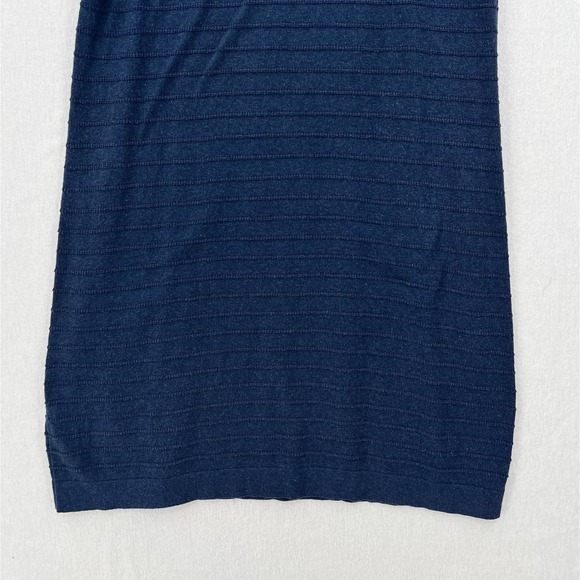 SEE BY CHLOE Dress Womens US 8 EU 44 Blue Sweater Knit Sleeveless Ruffle Trim - Picture 6 of 13